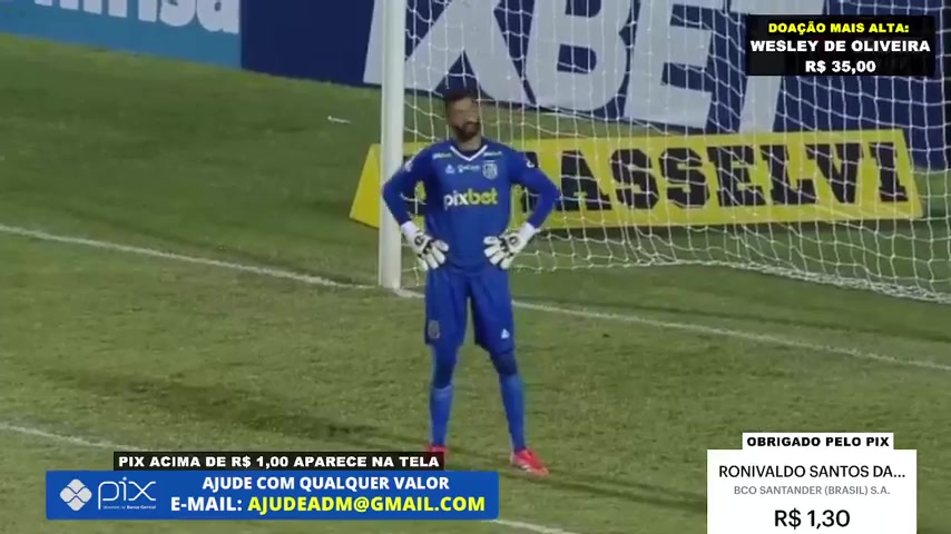 BRA SP Ponte Preta Vs Sao Paulo  Goal in 93 min, Score 1:2