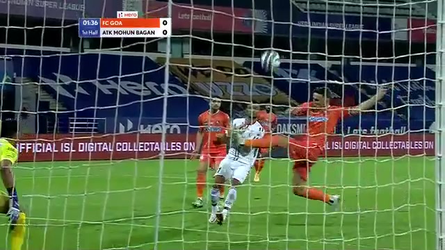 ISL FC Goa Vs ATK Mohun Bagan Manvir Singh Goal in 2 min, Score 0:1