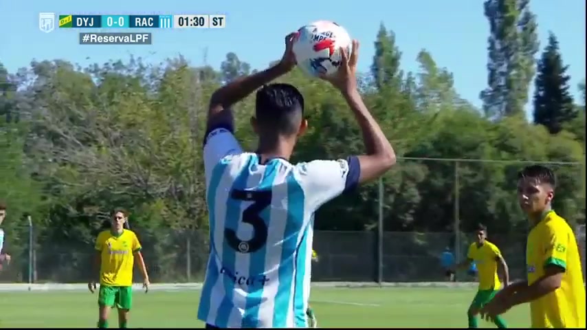 AR L（R） Defensa y Justicia Reserves Vs Racing Club Reserves  Goal in 47 min, Score 1:0