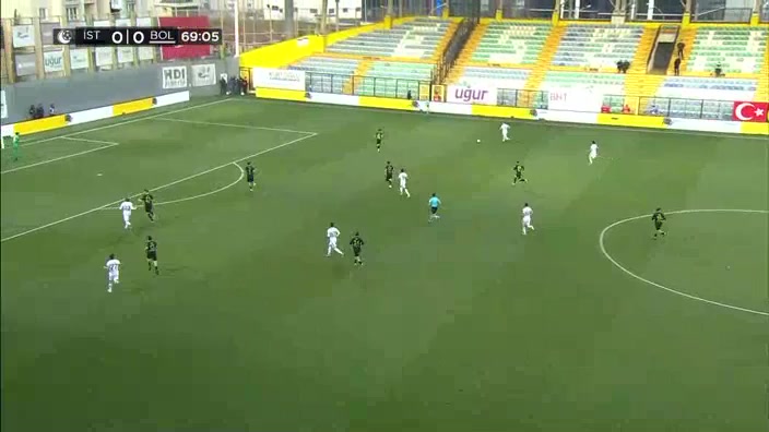 TUR D2 Istanbulspor Vs Boluspor Gökhan Karadeniz Goal in 69 min, Score 0:1