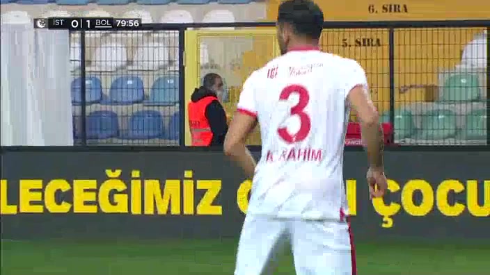 TUR D2 Istanbulspor Vs Boluspor İbrahim Yılmaz Goal in 80 min, Score 1:1