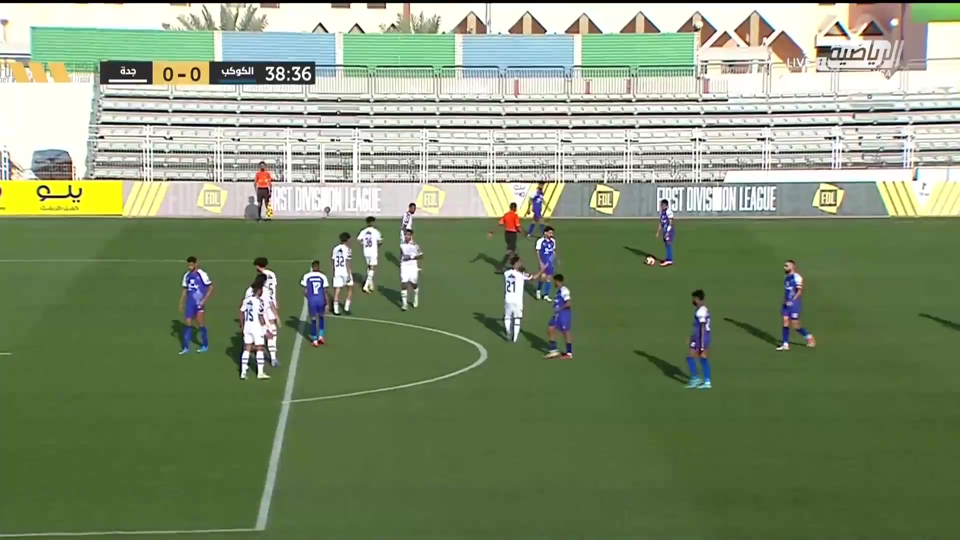 KSA D1 Al-Kawkab Vs AL-Rbeea Jeddah  Goal in 38 min, Score 1:0