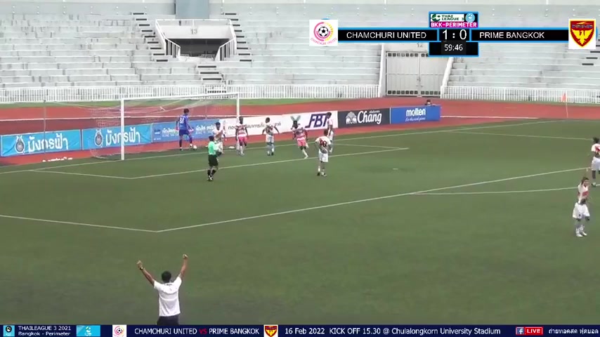 1500 Chamchuri United FC Vs Phram Bangkok FC 61 skor gol , skor 2:0