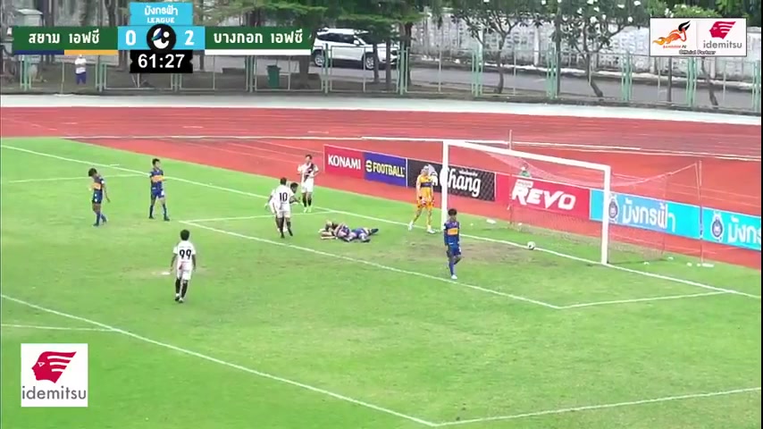 1500 Siam FC Vs Bangkok 63 skor gol , skor 0:3