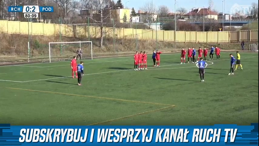 INT CF Ruch Chorzow Vs Podhale Nowy Targ 81 phút Vào, ghi bàn 1:2