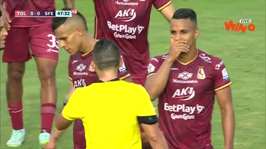 COL D1 Deportes Tolima Vs Independiente Santa Fe 45+ phút Vào, ghi bàn 1:0