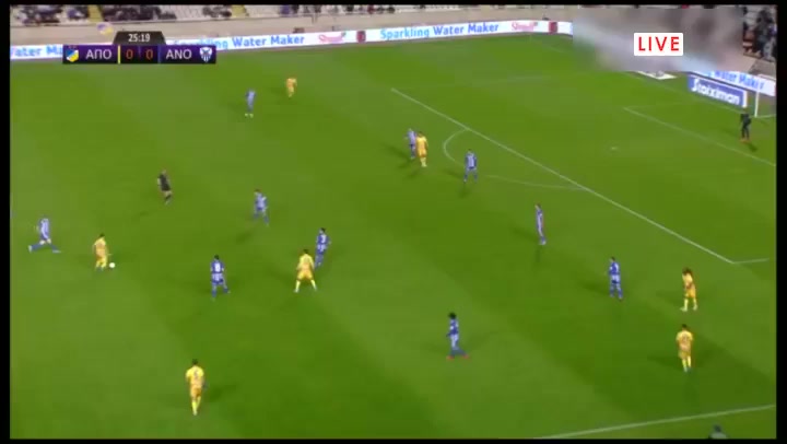 CYP D1 APOEL Nicosia Vs Anorthosis Famagusta FC Lazaros Christodoulopoulos Goal in 25 min, Score 0:1