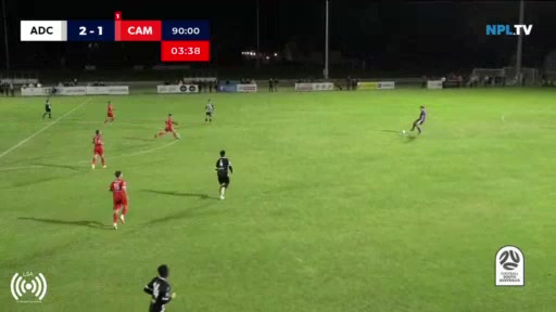 AUS SASL Adelaide City FC Vs Campbelltown City SC  Goal in 94 min, Score 3:1