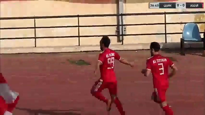 Syrian Cup Al Ittihad (SYR) Vs Afrin SC Ali Khalil Goal in 37 min, Score 1:0