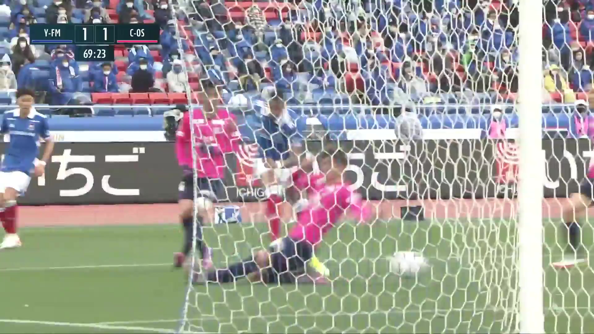 JPN D1 Yokohama Marinos Vs Cerezo Osaka 69 ทำประตู Teruhito Nakagawa ประตู, ทำคะแนน 1:1