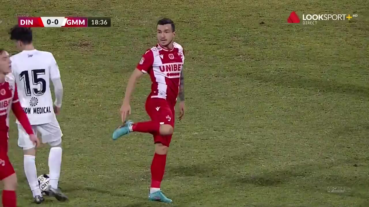 ROM D1 Dinamo Bucuresti Vs Gaz Metan Medias Mirko Ivanovski Goal in 19 min, Score 1:0