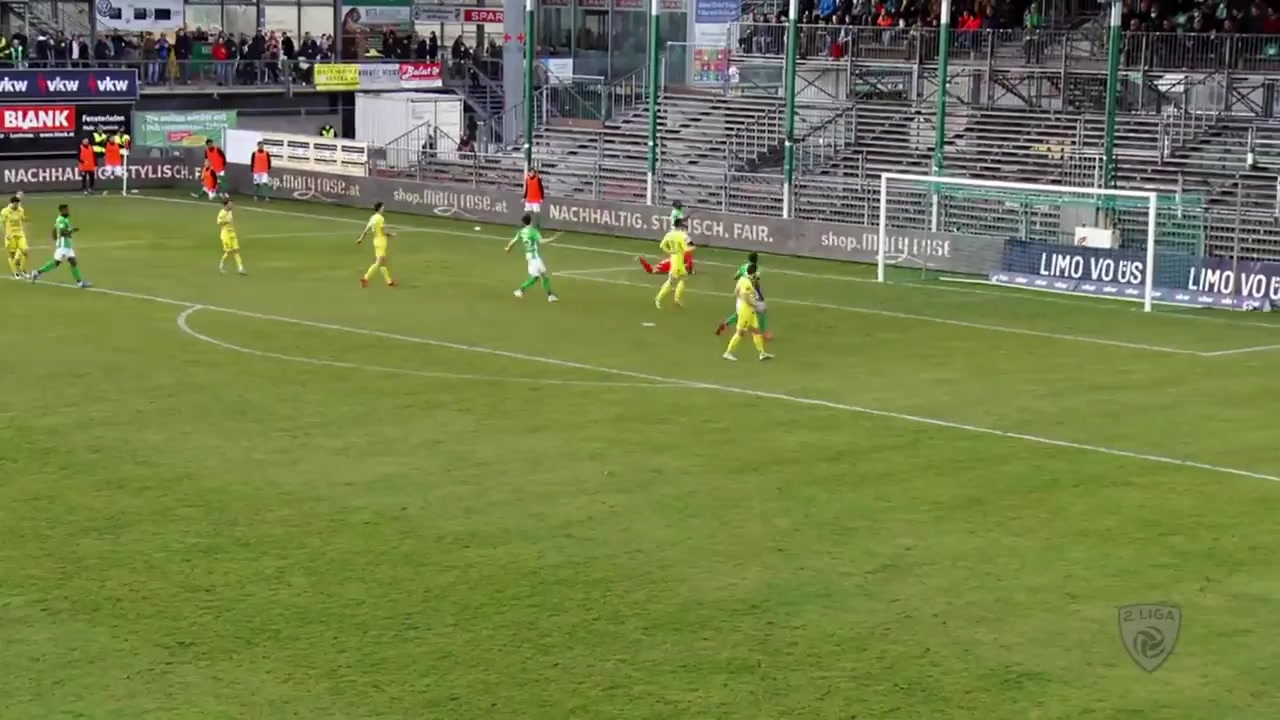 128 Austria Lustenau Vs Lafnitz 51 skor gol Muhammed Saracevi, skor 2:0