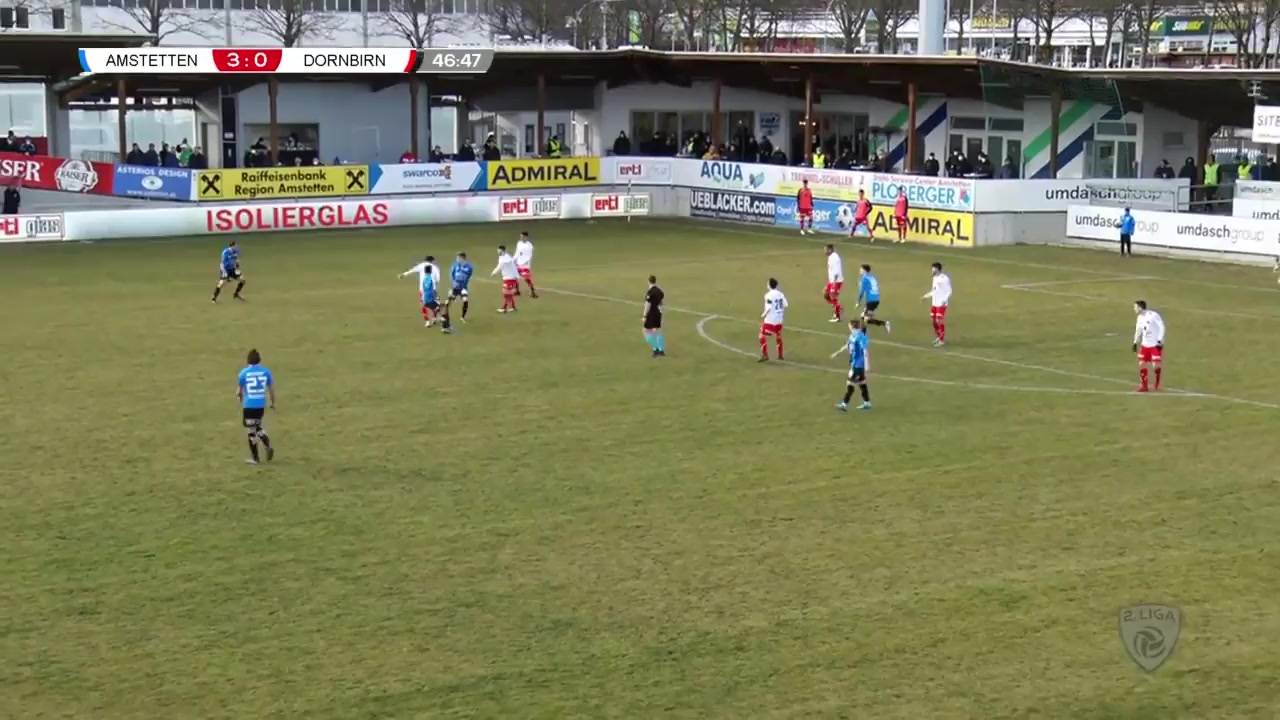 AUT D2 SKU Amstetten Vs FC Dornbirn 1913 Philipp Schellnegger Goal in 47 min, Score 4:0