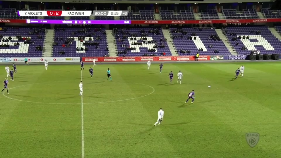 AUT D2 Austria Wien (Youth) Vs Floridsdorfer AC  Goal in 93 min, Score 0:3