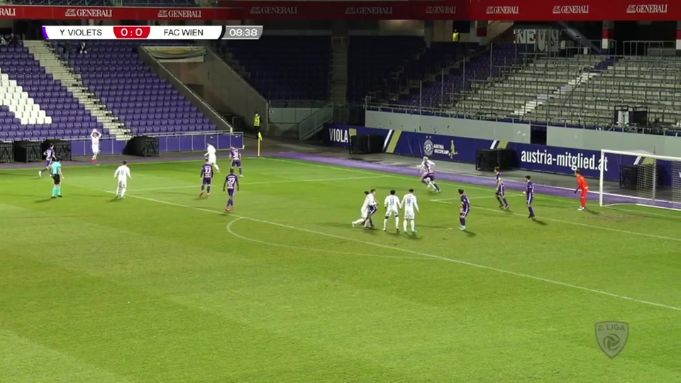 AUT D2 Austria Wien (Youth) Vs Floridsdorfer AC Elias Felber Goal in 9 min, Score 0:1