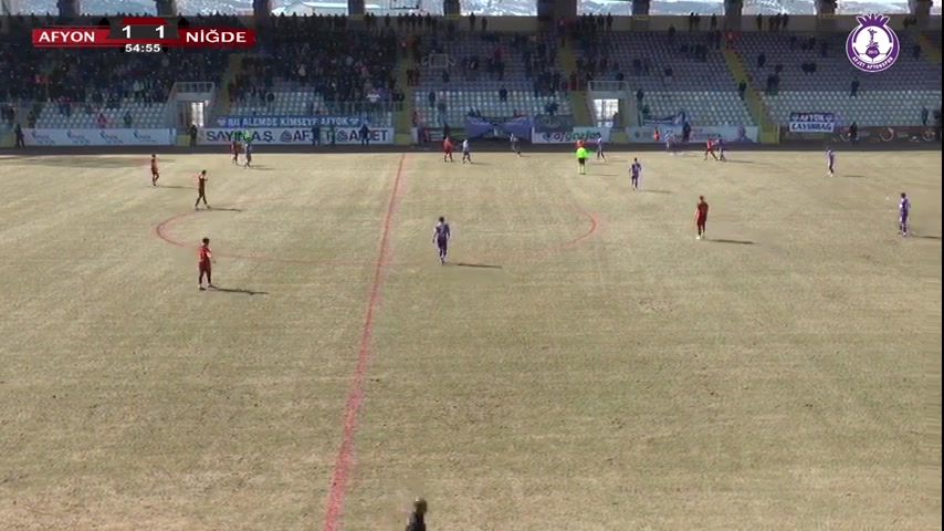 TUR D3 Afjet Afyonspor Vs Nigde Belediyespor  Goal in 67 min, Score 2:1
