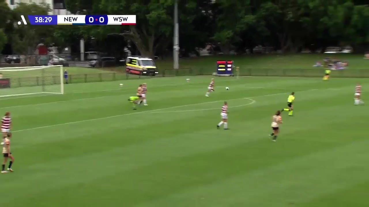 AUS WAL Newcastle Jets (w) Vs WS Wanderers (w) Crofts Goal in 38 min, Score 0:1