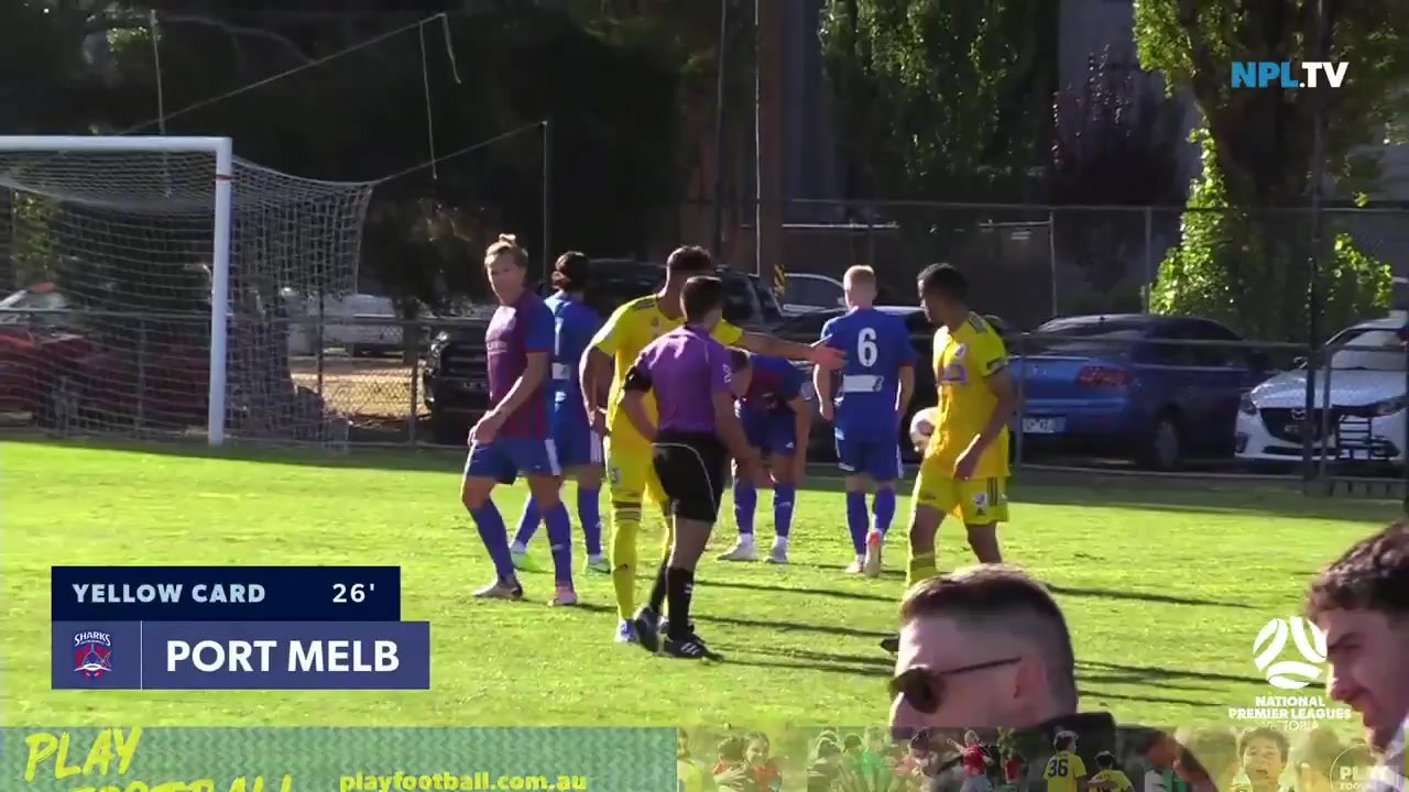 AUS VPL Port Melbourne Vs St Albans Saints Monek Goal in 26 min, Score 1:1