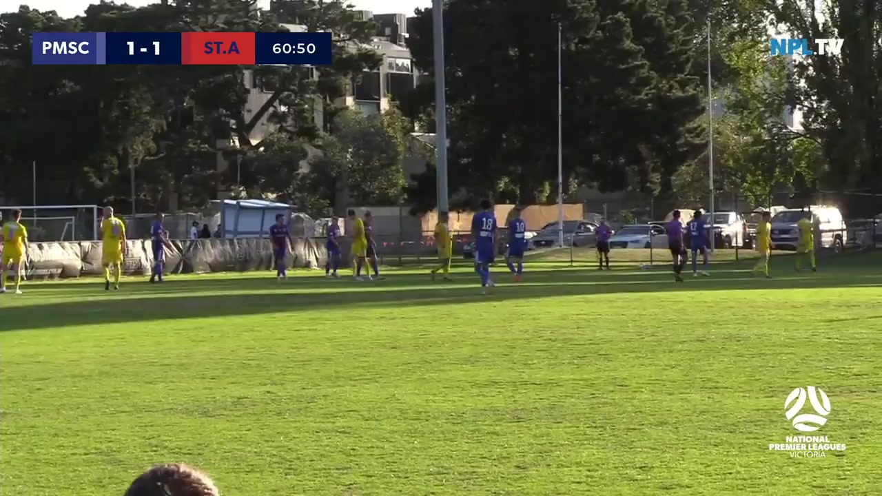 AUS VPL Port Melbourne Vs St Albans Saints  Goal in 61 min, Score 1:2