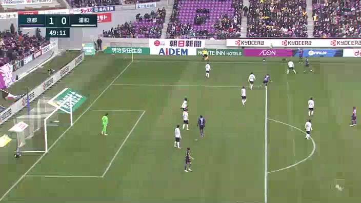 JPN D1 Kyoto Sanga Vs Urawa Red Diamonds Maduabuchi Peter Utaka Goal in 48 min, Score 1:0