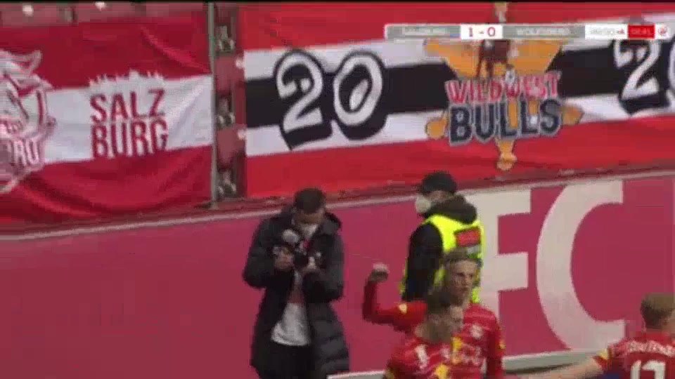 3 Red Bull Salzburg Vs Wolfsberger AC 92 skor gol Brenden Aaronson, skor 1:0