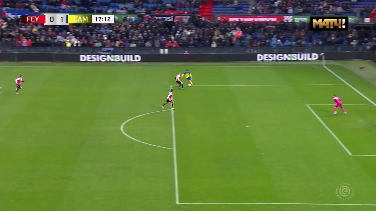 HOL D1 Feyenoord Vs SC Cambuur 16 phút Tom BoereVào, ghi bàn 0:1