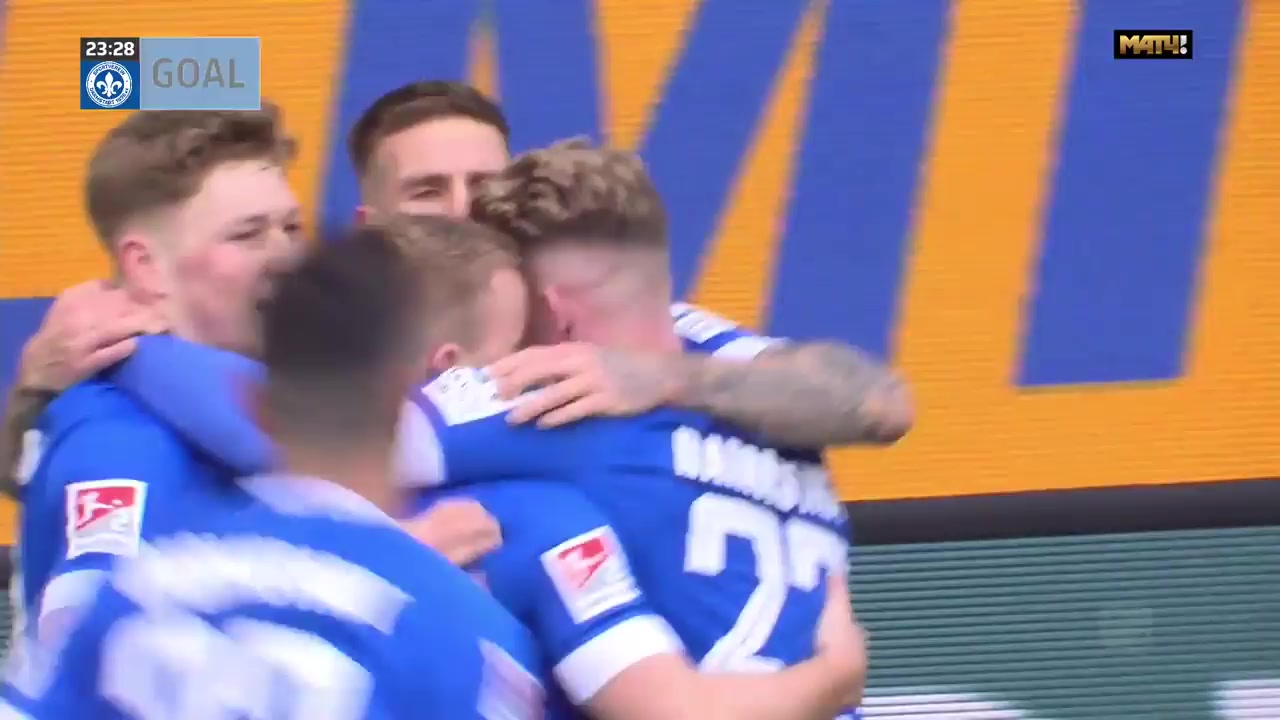 GER D2 Darmstadt Vs Hansa Rostock 23 phút Tobias KempeVào, ghi bàn 1:0