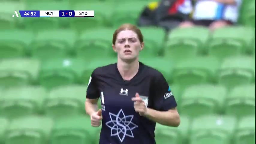 AUS WAL Melbourne City (w) Vs Sydney FC (w) McNamara Goal in 45 min, Score 2:0