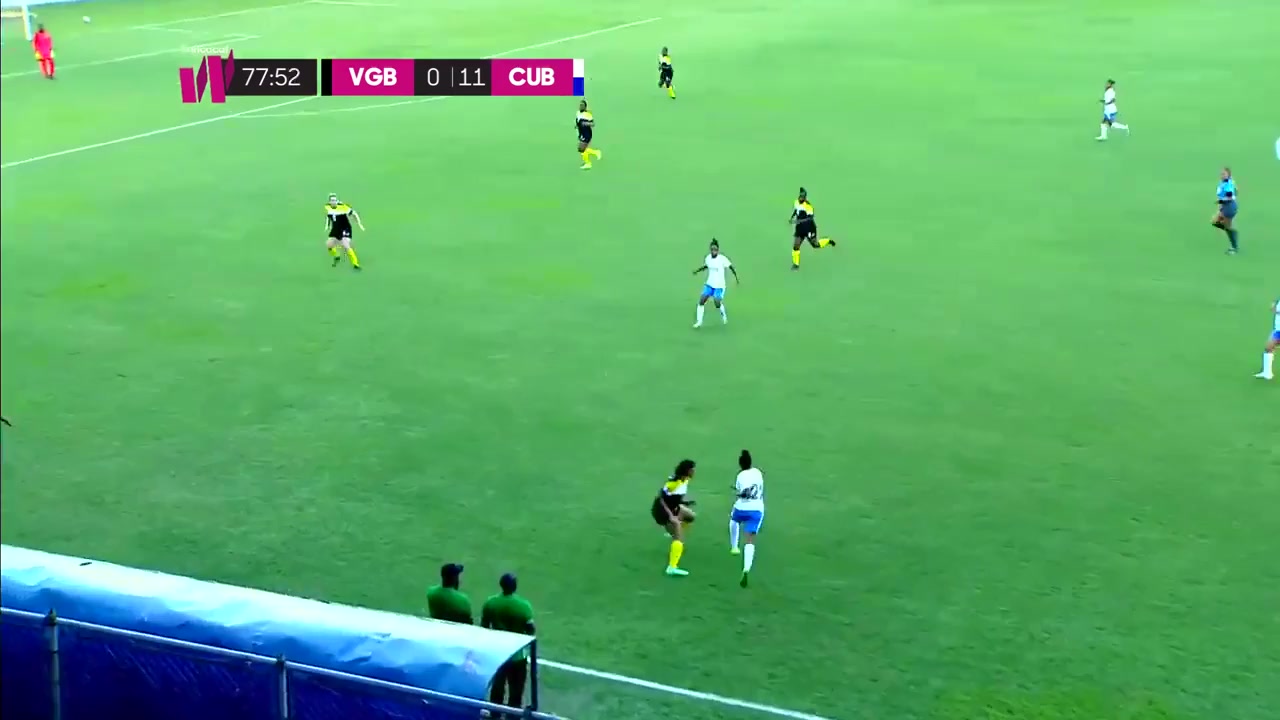 CONCACAF British Virgin Islands (W) Vs Cuba (w)  Goal in 79 min, Score 0:12
