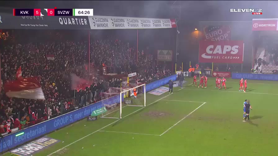 BEL D1 Kortrijk Vs Zulte-Waregem Faiz Selemanie Goal in 64 min, Score 5:0