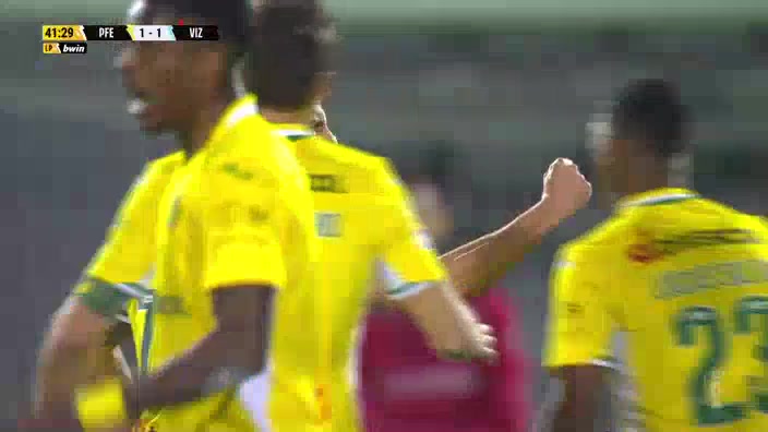 POR D1 Pacos de Ferreira Vs Vizela Nuno Santos. Goal in 41 min, Score 1:1