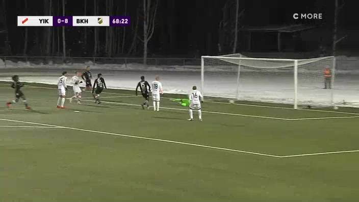SWE Cup Ytterhogdal IK Vs Hacken  Goal in 70 min, Score 0:9
