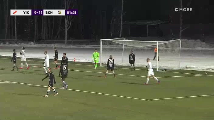 SWE Cup Ytterhogdal IK Vs Hacken  Goal in 83 min, Score 0:11