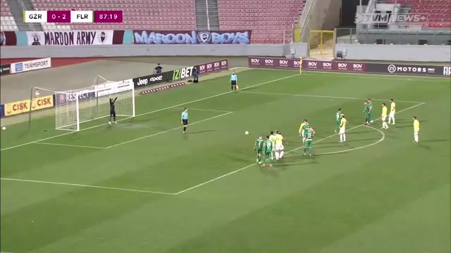 MAL D1 Gzira United Vs Floriana F.C. Maxuell Samurai Goal in 89 min, Score 1:2