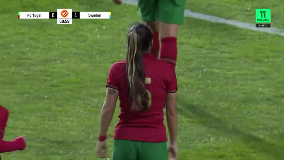 ALGC Portugal (w) Vs Sweden (w) Amanda Ilestedt Goal in 60 min, Score 0:2