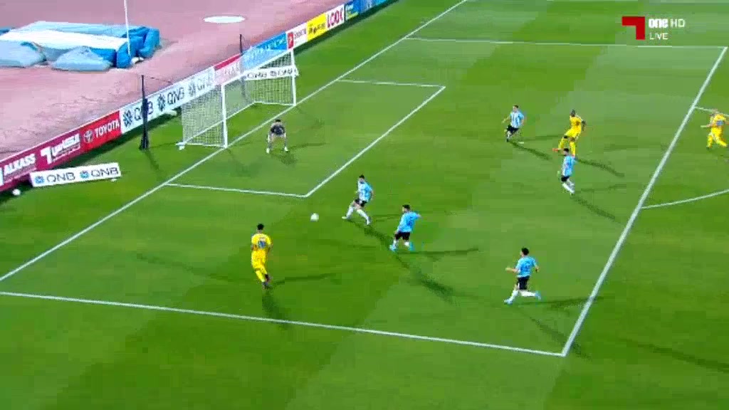 QAT D1 Al-Wakra Vs Al-Garrafa Sofiane Hanni Goal in 3 min, Score 0:1