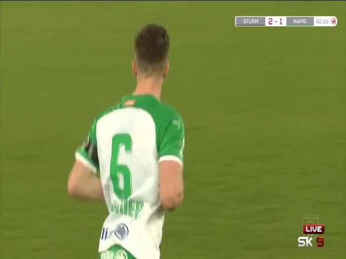 3 Sturm Graz Vs Rapid Wien 83 skor gol , skor 2:2