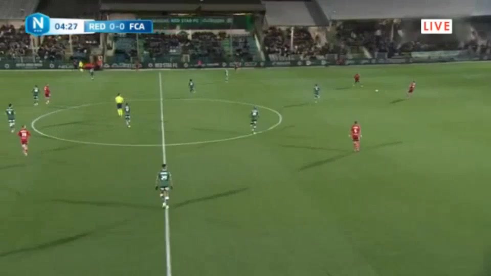 FRA D3 Red Star FC 93 Vs Annecy  Goal in 5 min, Score 1:0