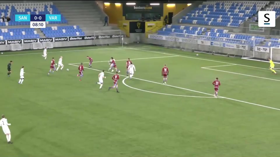 INT CF Sandnes Ulf Vs Vard Haugesund 8 phút Vào, ghi bàn 0:1