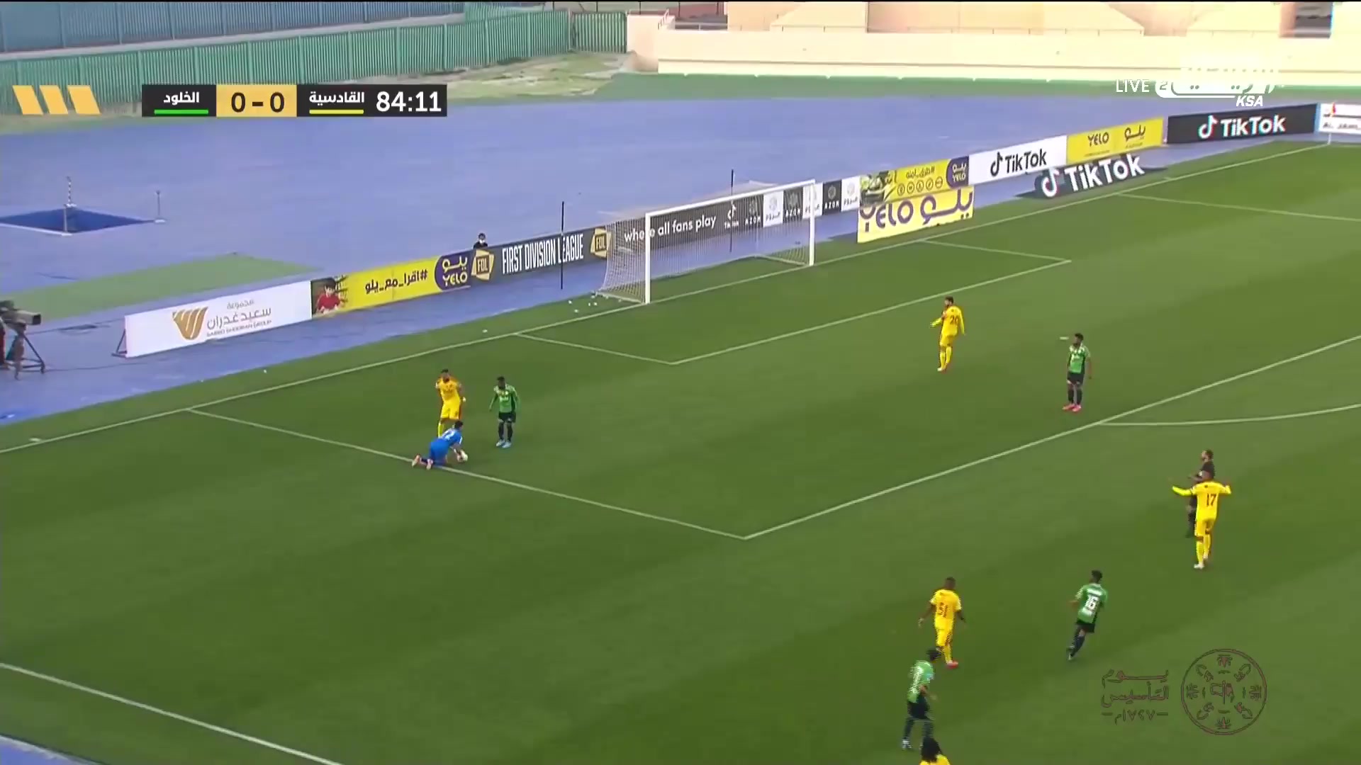 KSA D1 Al-Qadasiya Vs Al Kholood  Goal in 85 min, Score 1:0