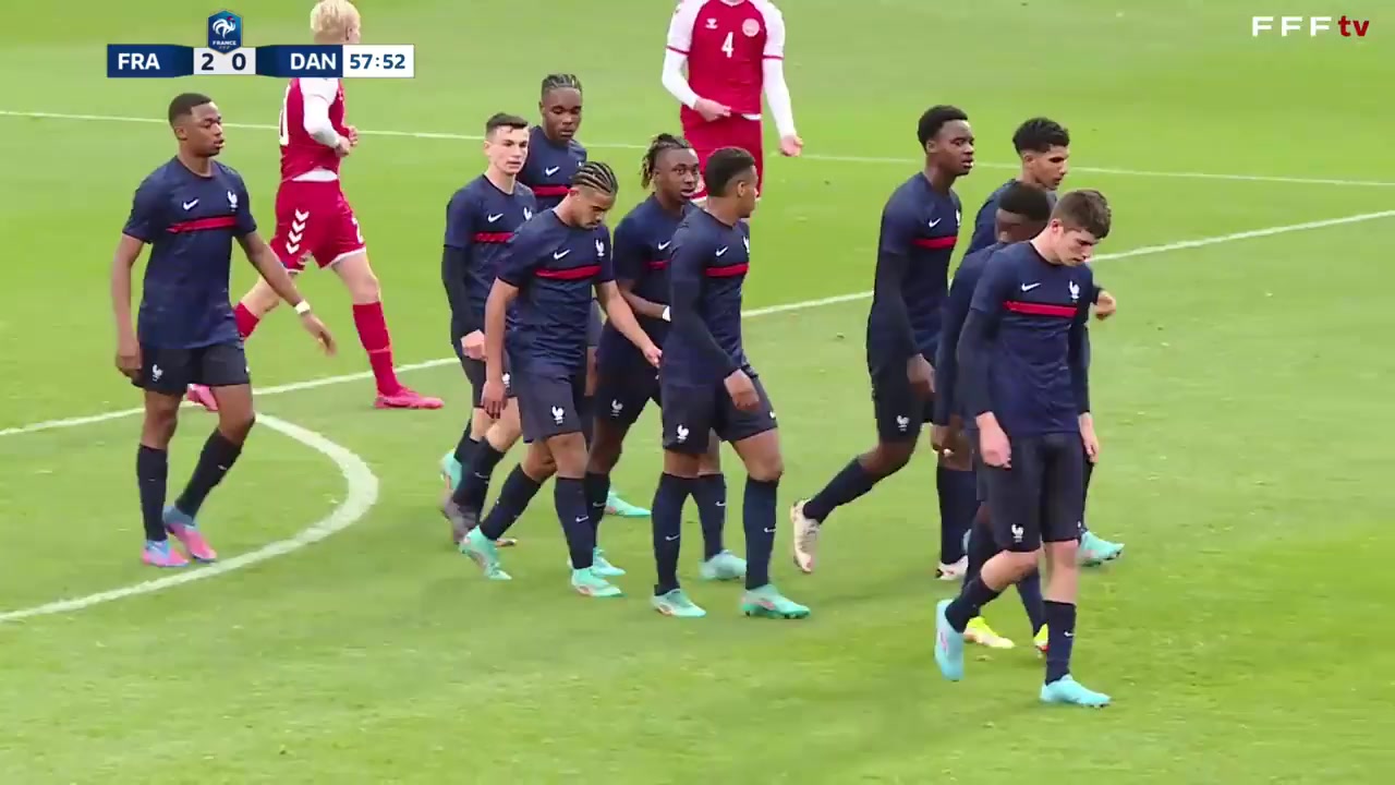 INT FRL France U17 Vs Denmark U17 57 ทำประตู  ประตู, ทำคะแนน 3:0