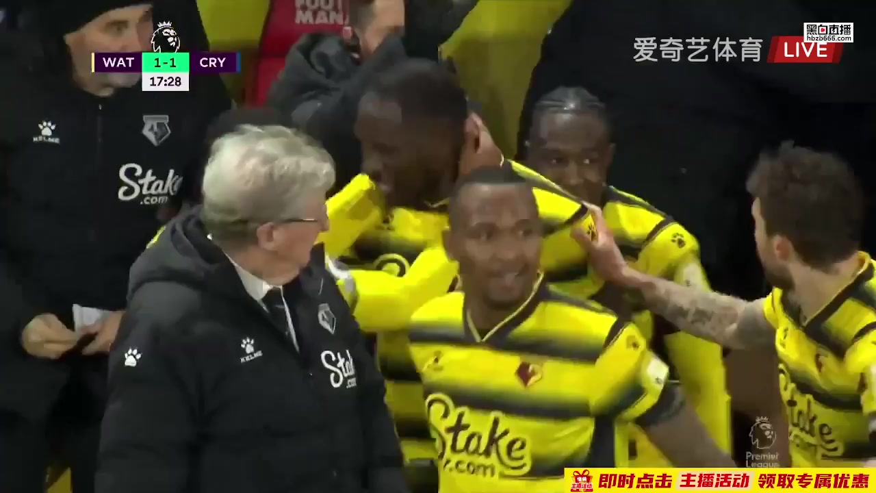 EPL Watford Vs Crystal Palace Moussa Sissoko Goal in 16 min, Score 1:1