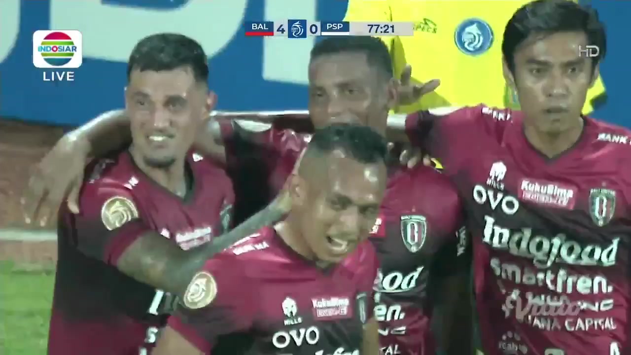 IDN ISL Bali United Vs Persipura Jayapura 77 phút Eber Henrique Ferreira de BessaVào, ghi bàn 4:0