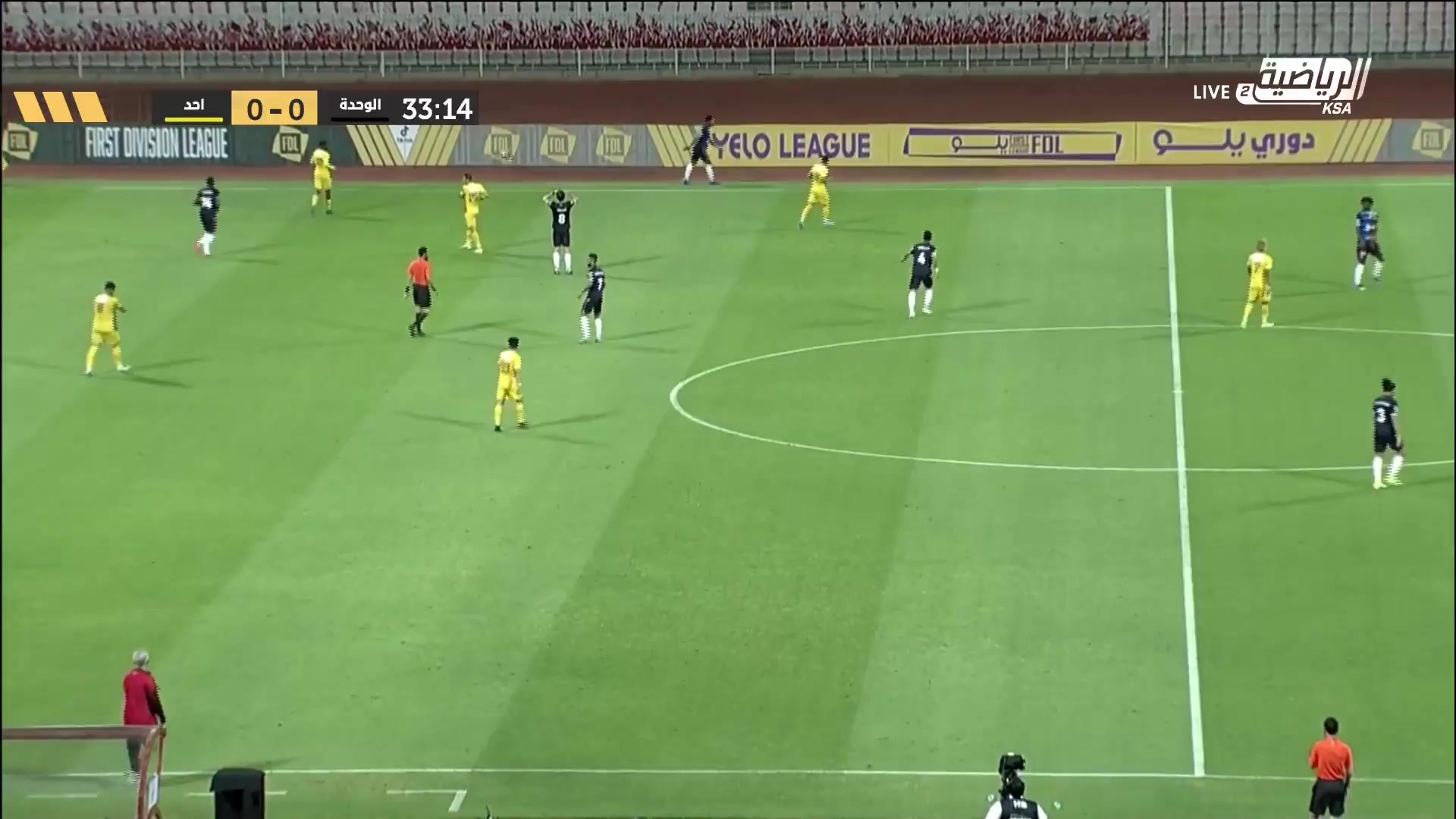 沙地甲 瓦赫達麥加 Vs 尤胡德 33分Alaa Al Hejji進球,比分1:0