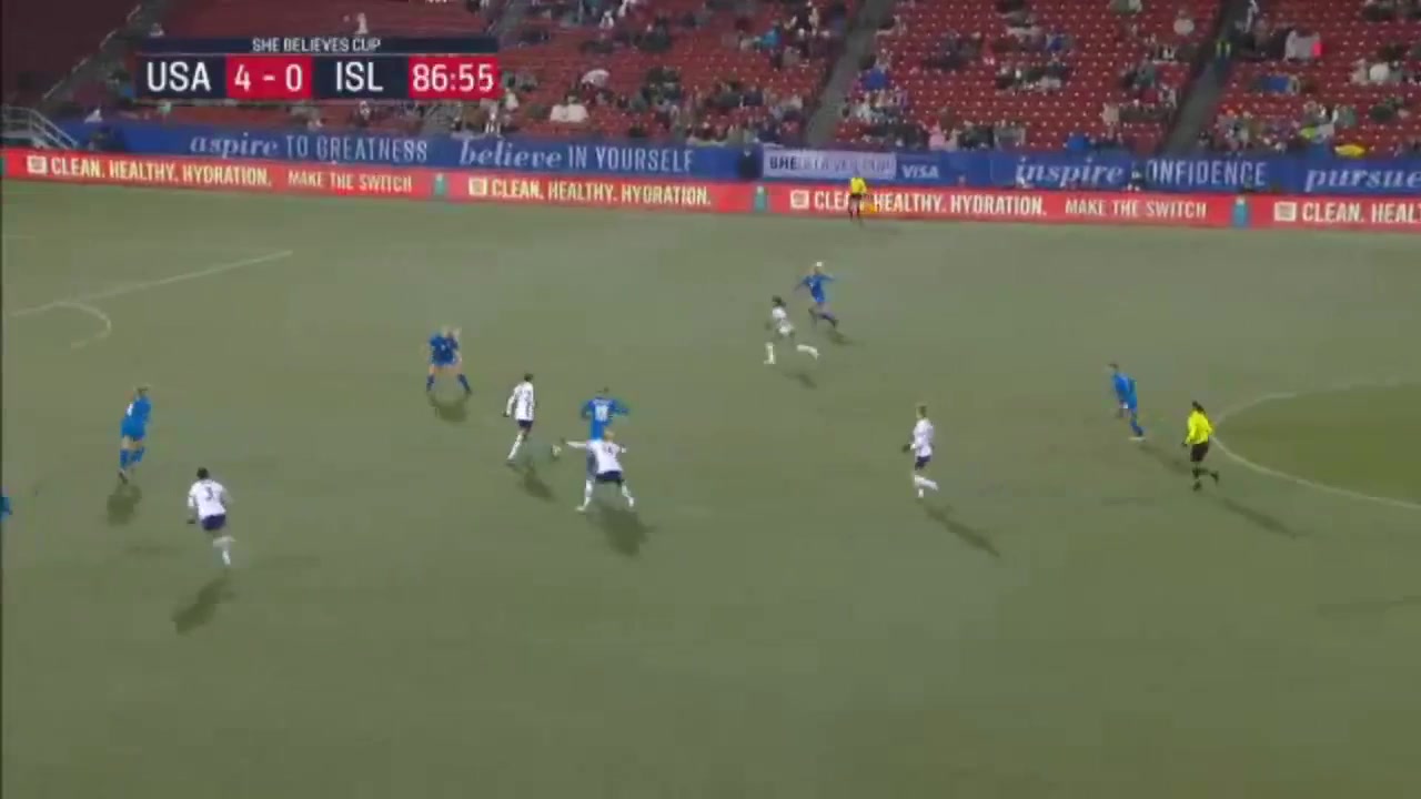 INT FRL USA (w) Vs Iceland (w) Kristie Mewis Goal in 87 min, Score 5:0