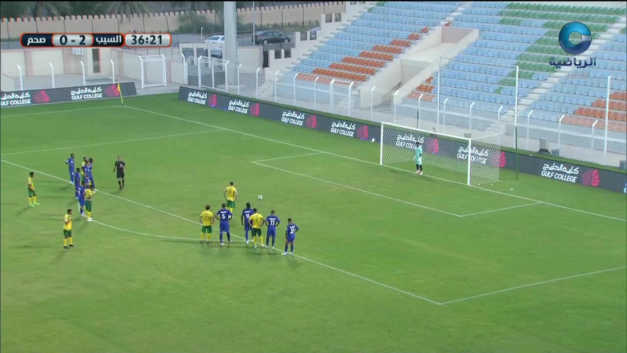 OMA PL Al-Seeb Vs Saham Abdulaziz Al Muqbali Goal in 37 min, Score 3:0