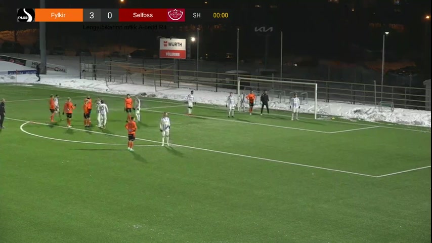 ICE LC Fylkir Vs UMF Selfoss Asgeir Eyporsson Goal in 54 min, Score 4:0