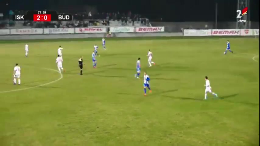 MNE D1 FK Iskra Danilovgrad Vs FK Buducnost Podgorica Terzić Goal in 79 min, Score 2:1