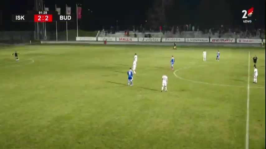 MNE D1 FK Iskra Danilovgrad Vs FK Buducnost Podgorica  Goal in 94 min, Score 3:2