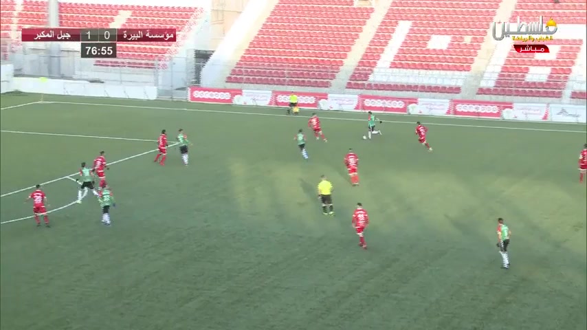 PALL Al Bireh Foundation Vs Jabal Al Mukaber  Goal in 77 min, Score 0:2